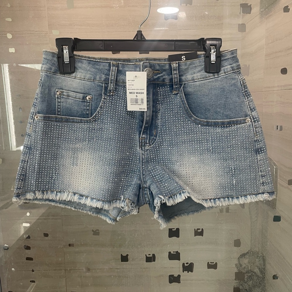 Jeweled Women's Denim Shorts